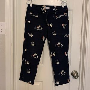 LOFT Cropped Floral Pants